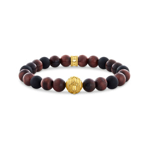 Obsidian and Red Tiger's Eye Bead Bracelet | THOMAS SABO Australia