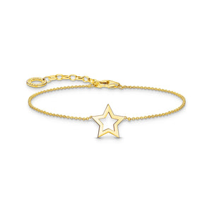 Bracelet with star pendant - gold | THOMAS SABO Australia