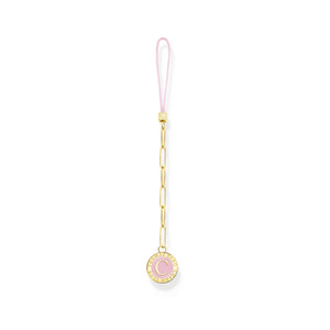 Yellow-gold plated Charm Club short mobile chain  | THOMAS SABO Australia