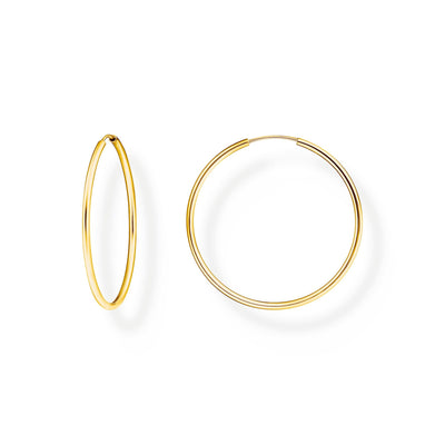 Medium hoop earrings Gold | THOMAS SABO Australia