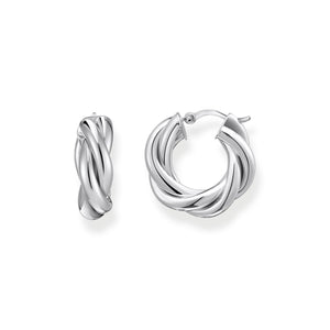 Hoop earrings in intertwined design | THOMAS SABO Australia