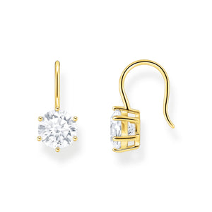 Earrings with white zirconia - gold | THOMAS SABO Australia
