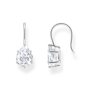 Earrings with white drop-shaped zirconia - silver | THOMAS SABO Australia