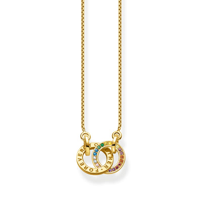 Necklace Together with two rings gold plated | THOMAS SABO Australia