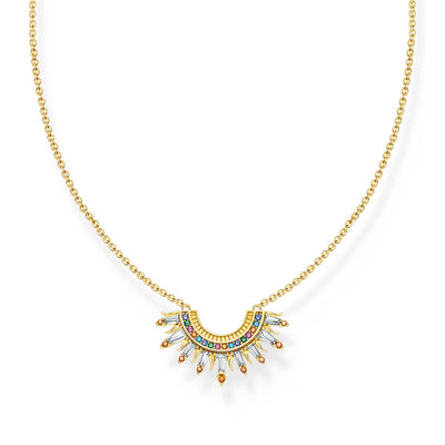 Necklace with sun beams and colourful stones | THOMAS SABO Australia