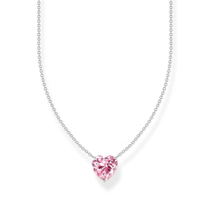 Necklace with pink heart-shaped pendant | THOMAS SABO Australia