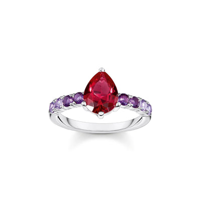 Heritage Glam Solitaire ring with colourful stones | THOMAS SABO Australia