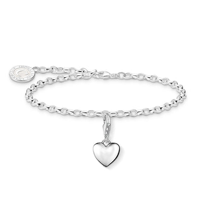 Mother's Day Silver Bracelet & Heart Charm