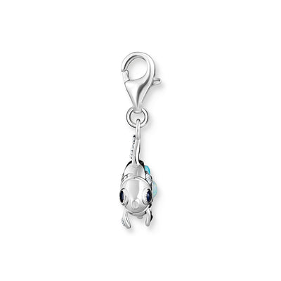 Charm pendant fish with blue stones silver | THOMAS SABO Australia