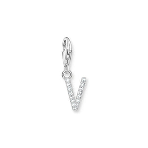 Charm pendant letter V silver | THOMAS SABO Australia