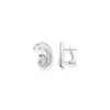 Ear studs wave with white stones | THOMAS SABO Australia