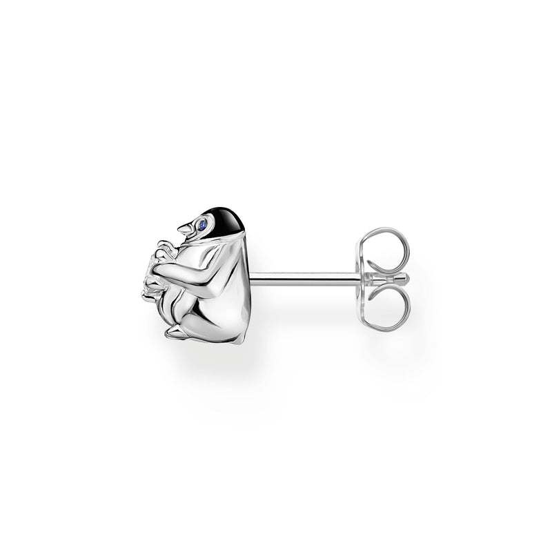 Single ear stud penguin with white stone silver | THOMAS SABO Australia