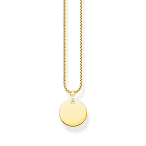 Necklace disc gold | THOMAS SABO Australia