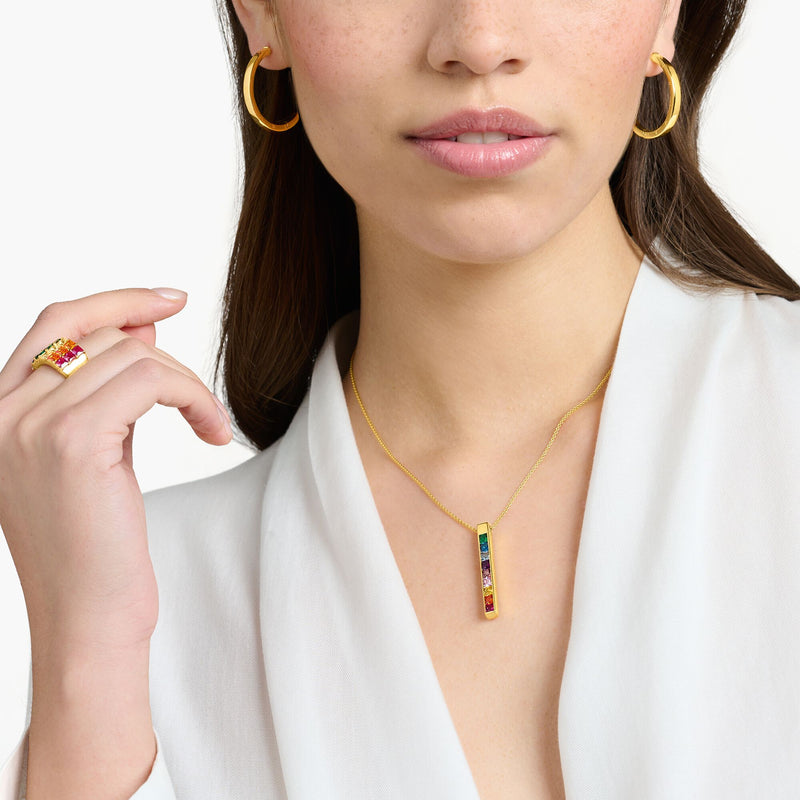 Necklace colourful stones gold | THOMAS SABO Australia