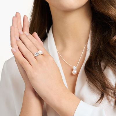 Ring pearls with white stones silver | THOMAS SABO Australia