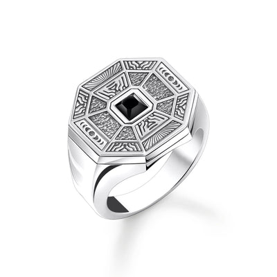 Silver Octagon Signet Ring | THOMAS SABO Australia