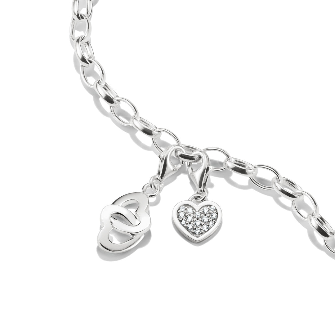 Silver THOMAS SABO Charms on a bracelet