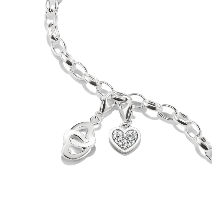 Silver THOMAS SABO Charms on a bracelet