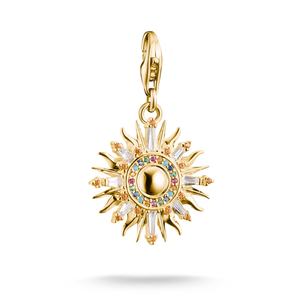 Charm Pendant Sun Gold Multicoloured Stones | THOMAS SABO Australia