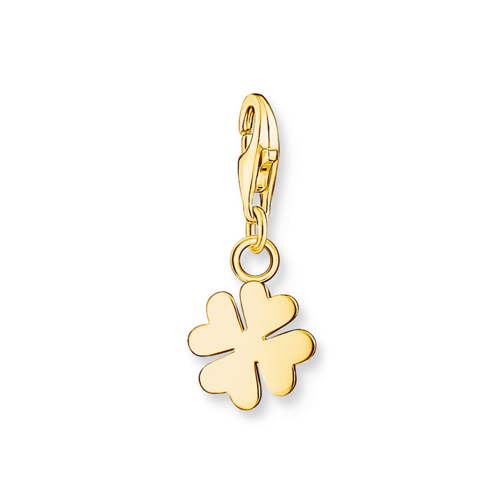 Charm pendant cloverleaf gold plated | THOMAS SABO Australia