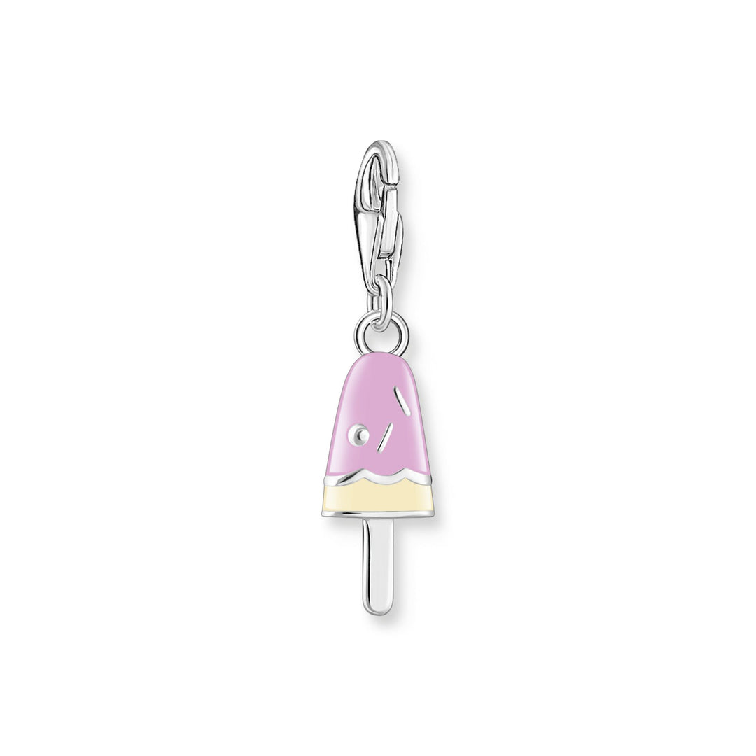Charm pendant popsicle with white stones silver | THOMAS SABO Australia
