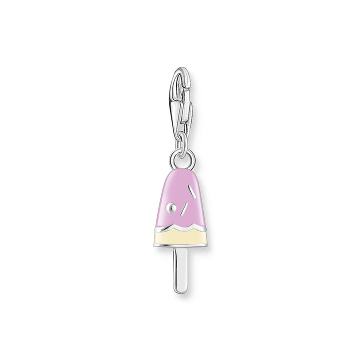 Charm pendant popsicle with white stones silver | THOMAS SABO Australia