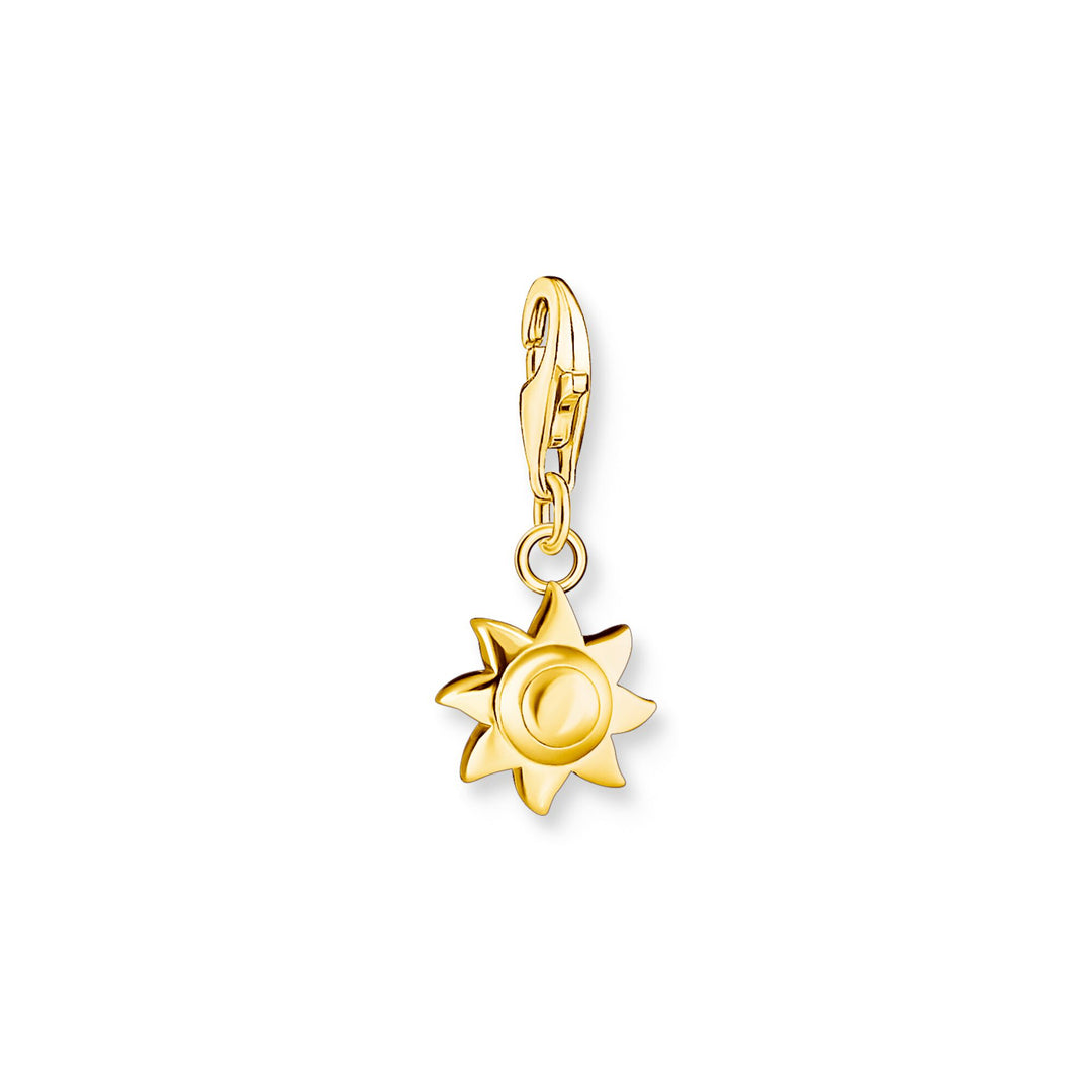 Charm pendant Sun gold plated | THOMAS SABO Australia