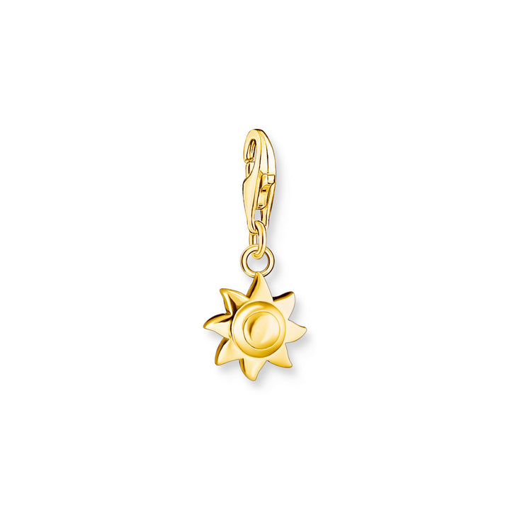 Charm pendant Sun gold plated | THOMAS SABO Australia