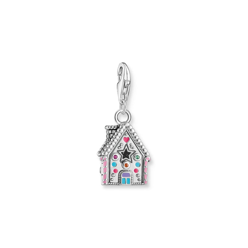 Silver charm gingerbread house with colourful stones | THOMAS SABO Australia