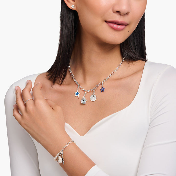 Silver charm gingerbread house with colourful stones | THOMAS SABO Australia