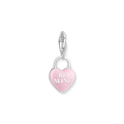 Pink Heart padlock charm pendant silver | THOMAS SABO Australia