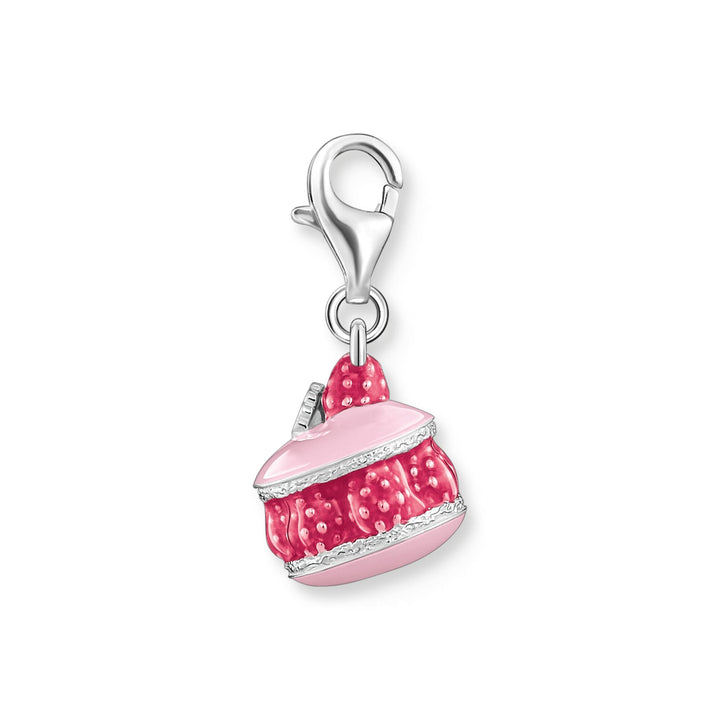 Charm pendant with pink raspberry macaron | THOMAS SABO Australia