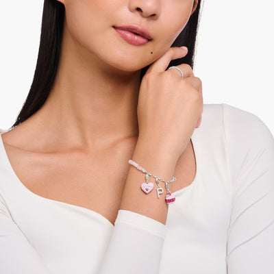 Charm pendant with pink raspberry macaron | THOMAS SABO Australia