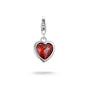 Charm pendant with red stone in heart-shape | THOMAS SABO Australia