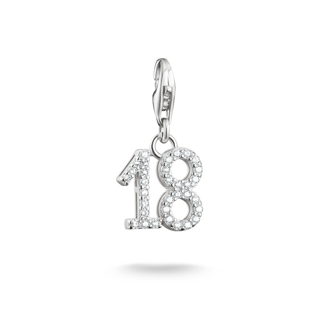 Number "18" silver charm | THOMAS SABO Australia