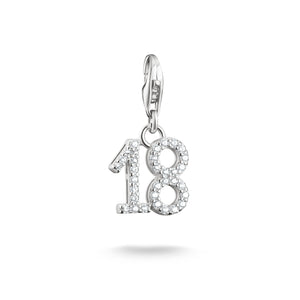 Number "18" silver charm | THOMAS SABO Australia