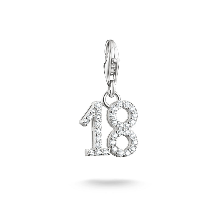 Number "18" silver charm | THOMAS SABO Australia