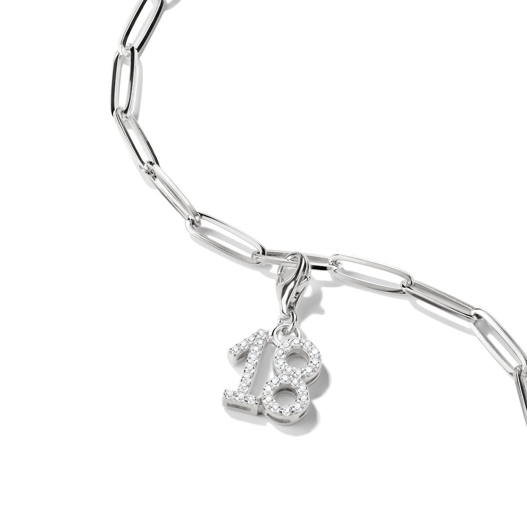 Number "18" silver charm | THOMAS SABO Australia