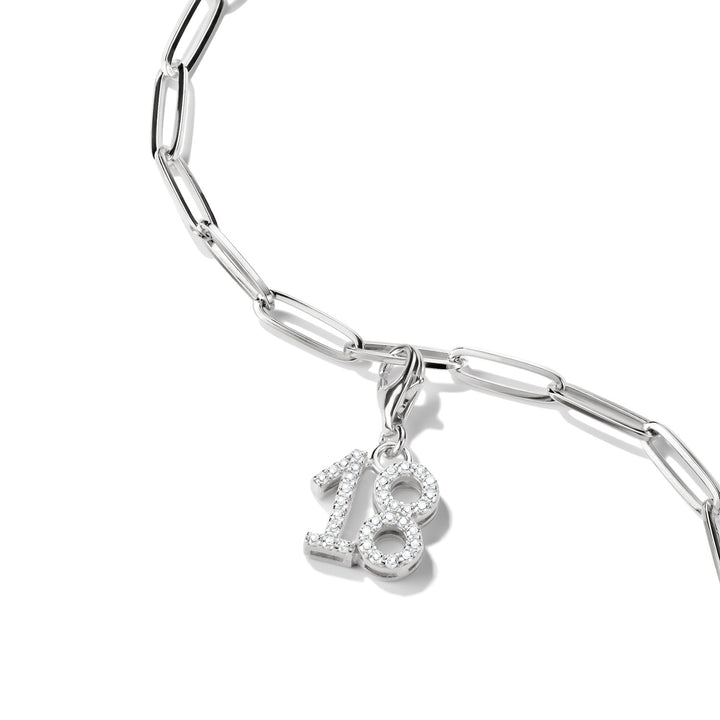 Number "18" silver charm | THOMAS SABO Australia