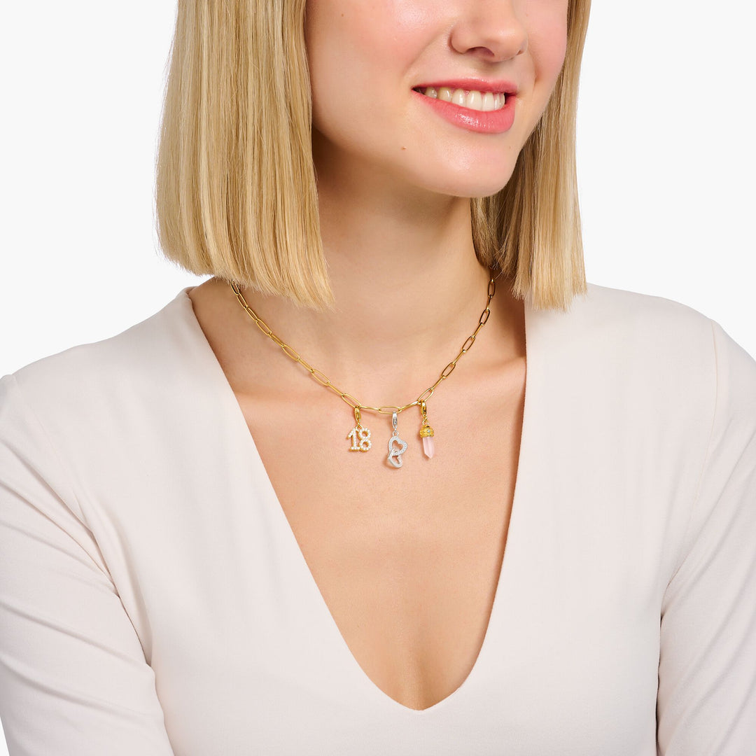 Number "18" gold charm | THOMAS SABO Australia