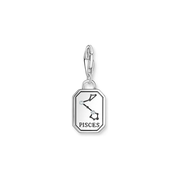 Pisces zodiac sign silver charm pendant | THOMAS SABO Australia
