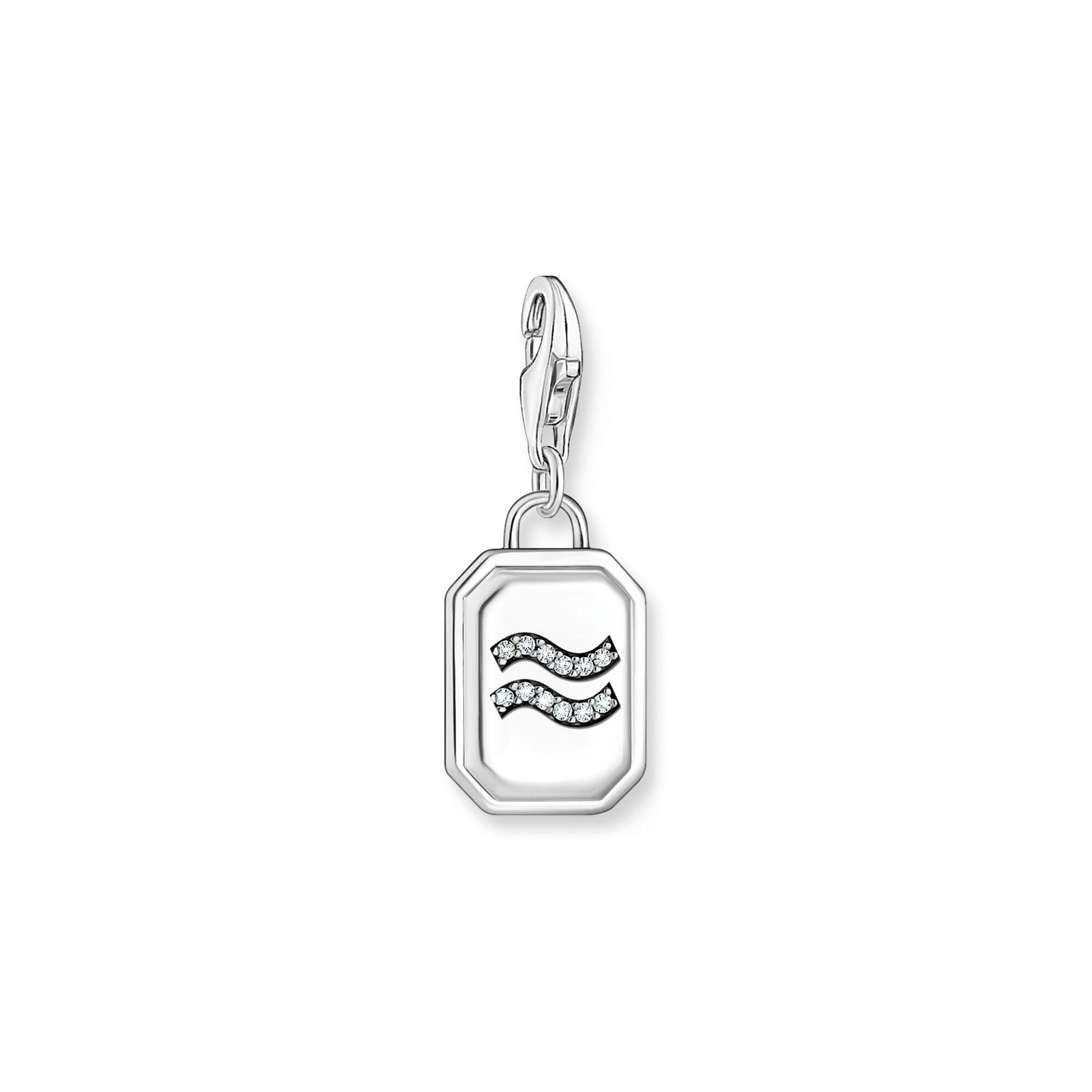 Aquarius zodiac sign silver charm pendant | THOMAS SABO Australia