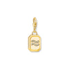 Aquarius zodiac sign gold charm pendant | THOMAS SABO Australia