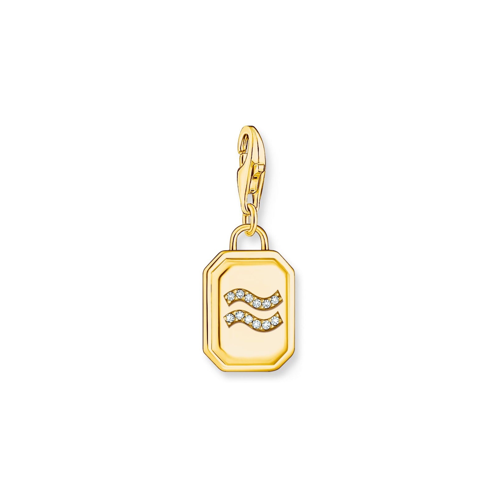 Aquarius zodiac sign gold charm pendant | THOMAS SABO Australia