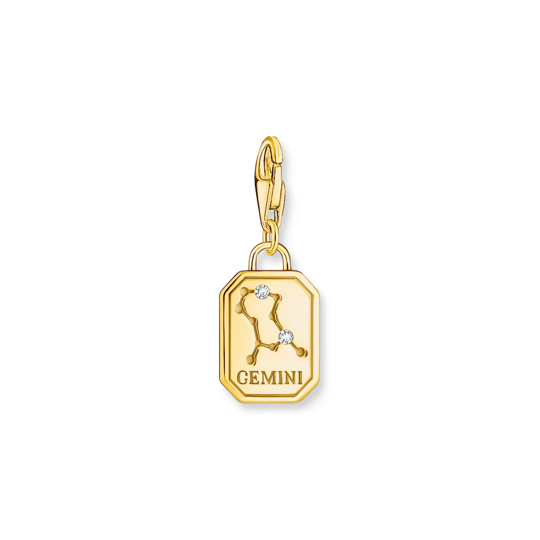 Gemini Zodiac sign gold charm pendant | THOMAS SABO Australia