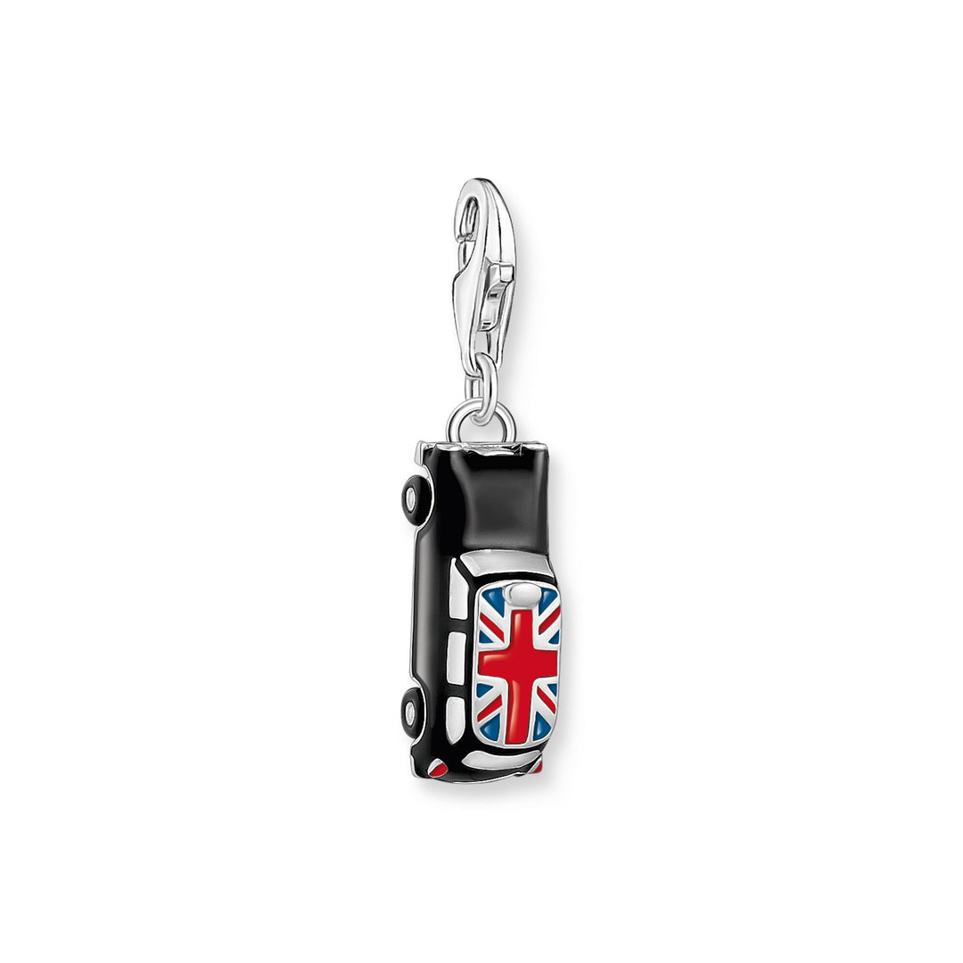 Charm Pendant London taxi with Union Jack