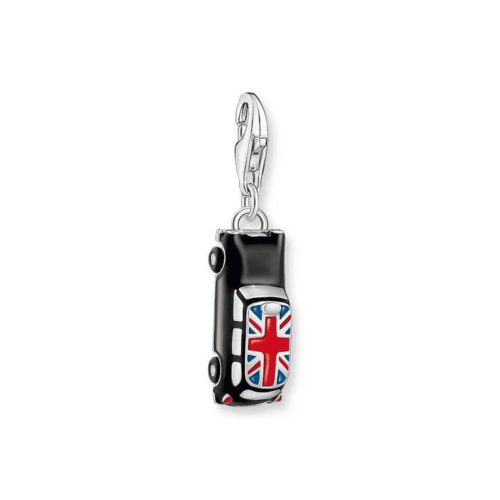 Charm Pendant London taxi with Union Jack