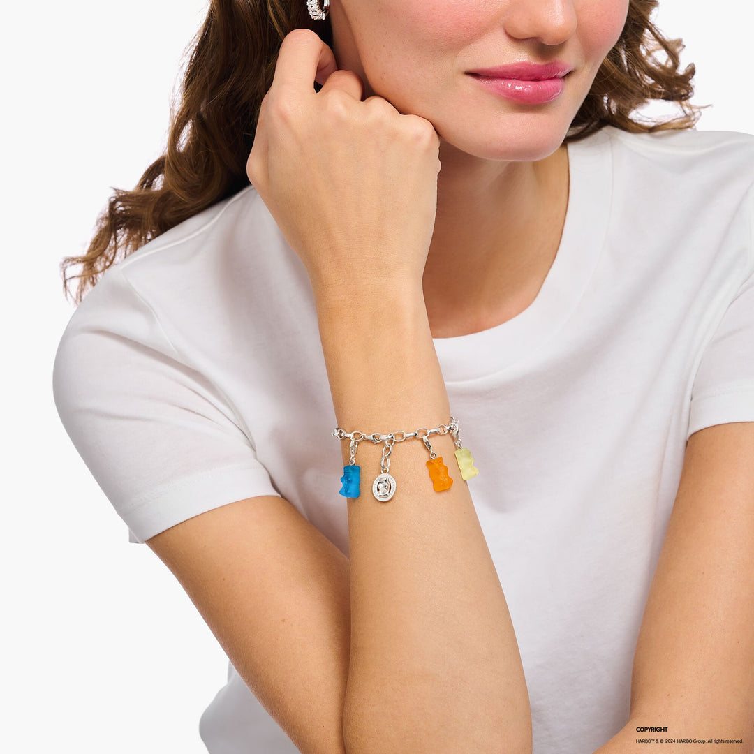 THOMAS SABO x HARIBO: Silver Charm Pineapple White Goldbear | THOMAS SABO Australia