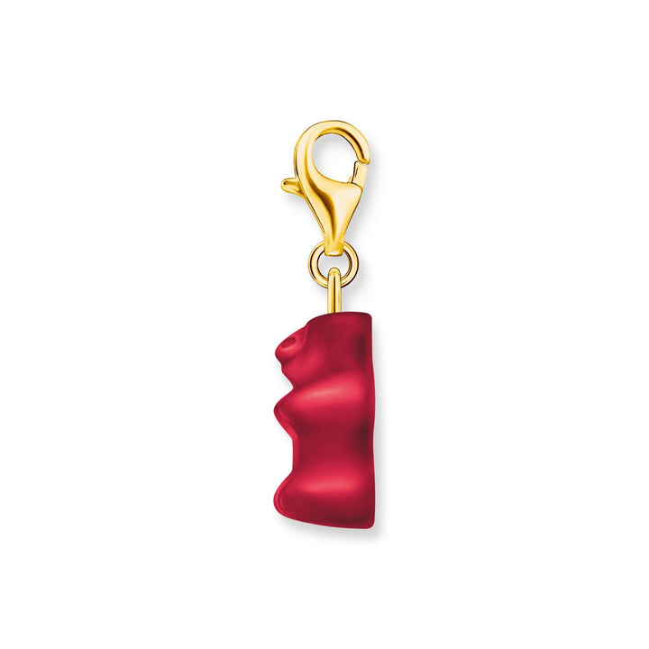 THOMAS SABO x HARIBO: Gold-plated Charm Strawberry Red Goldbear Pendant | THOMAS SABO Australia