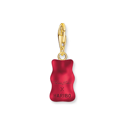 THOMAS SABO x HARIBO: Gold-plated Charm Strawberry Red Goldbear Pendant | THOMAS SABO Australia